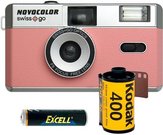 Novocolor Swiss+Go 35mm Analog Camera Pink (incl. Film, Case & Battery)