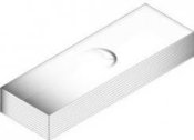 Microscope slides 76 x 26 mm with concavity, grinded edges