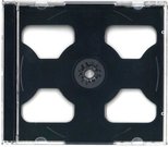 Omega CD box Jewel for 2 CD, black