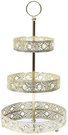 Padėklas metalinis aukso sp. 3 aukštų 25x46,5x25 cm Home Deco KA0112