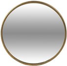 Padėkliukas veidrodinis žvakei D10 cm aukso spalvos apvadas Natural Living 31847