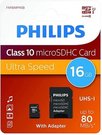Philips MicroSDHC Card 16GB Class 10 UHS-I U1 incl. Adapter