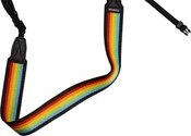 POLAROID CAMERA STRAP FLAT RAINBOW BLACK