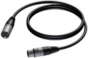 PROCAB CABLE XLR MALE-XLR FEMALE 0.5 M