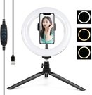 Puluz Tripod Mount with 20cm LED Ring Vlogging PKT3073B