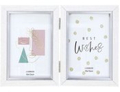 Frame GED 10x15/2 WF10/2 | wooden|white with silver