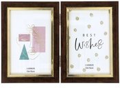 Frame GED 10x15/2 WK10/2 | wooden|brown with gold
