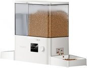 Rojeco New 2 in 1 Pet Water Fountain & Feeder WiFi (white)