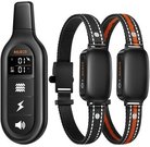 RojecoPD521 1000m Dog Training Collar with 2 collars (black)