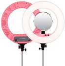 Caruba Round Vlogger 18 inch LED set Economy met tas   Pink