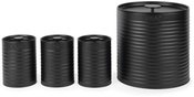 Russell Hobbs RH03270 Liniera 4-Piece Countertop Set, Black