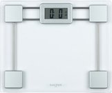 Salter 9081 SVFEU12 Glass Electronic Bathroom Scale, Silver/Transparent