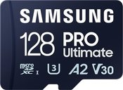 Samsung | MicroSD Card | PRO Ultimate | 128 GB | microSDXC Memory Card | Flash memory class U3, V30, A2 | SD adapter