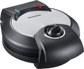 Severin Waffle maker 2103 Brushed stainless steel-black, 1300 W, Round, Number of waffles 1