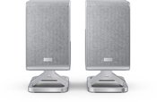 Sharp HT-SPR52021(SL) Q Soundbar 2.0.2 Wireless Rear Surround Speakers, Silver | Sharp