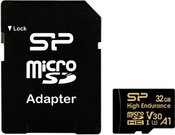 Silicon Power memory card microSDHC 32GB High Endurance + adapter
