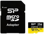 Silicon Power Memory card microSDXC Inspire 256GB UHS-I U3 A2 V30 4K TLC