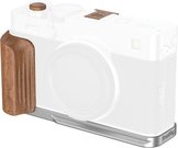 SmallRig 5984 L-Shaped Mount Plate with Wooden Handle for FUJIFILM X-E5 (Rosewood, Silver)