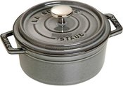 Staub Cocotte 12cm round Graphite grey, cast iron