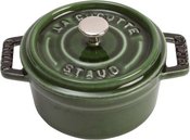 Staub Mini Cocotte 10cm round basil green, cast iron