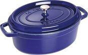 Staub Oval Cocotte, 29cm cast iron, dark blue