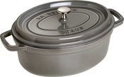 Staub Oval Cocotte, 29cm cast iron, graphite grey