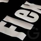 Argo Flex transfer film glitter white 25m. x 0,5m.