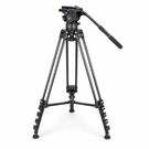 NEEWER 78 Inch Carbon Fibre Video Tripod with Fluid Head 10103171