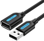 USB 2.0 male to female extension cable Vention CBIBD 0.5m Black PVC