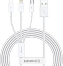 Baseus Lightning / USB Type C / Micro USB 3.5 A 1.5 m White