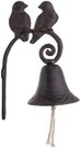 Varpas metalinis juodas Paukščiai 28x15x10 cm 159138
