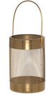 Žibintas metalinis aukso spalvos 10,5x10,5x15,5 cm 4Living 618805