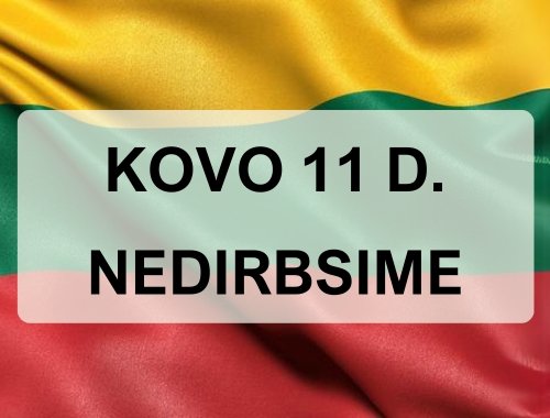 KOVO 11 D. NEDIRBSIME