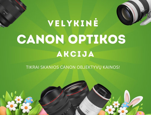 VELYKINĖ CANON OPTIKOS AKCIJA – tikrai skanios Canon objektyvų kainos!