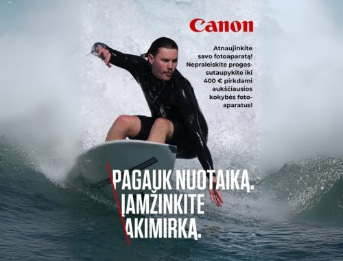 Canon R serijos vasaros akcija – nuolaidos atrinktiems fotoaparatams!