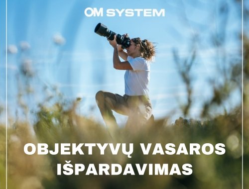 OM System objektyvų vasaros IŠPARDAVIMAS