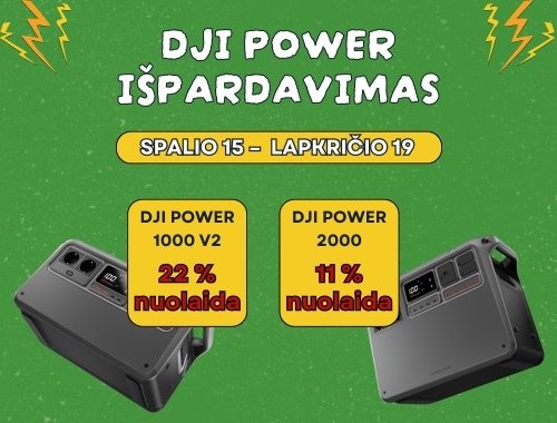 Nuolaidos "DJI POWER 1000 V2" ir "DJI POWER 2000" ⚡️⚡️⚡️