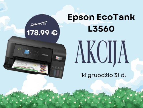 Epson EcoTank L3560 AKCIJA: dabar tik 178.99 €