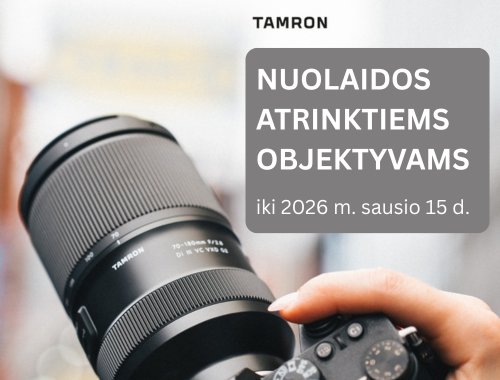 Tamron NUOLAIDOS – iki 2026 m. sausio 15 d.