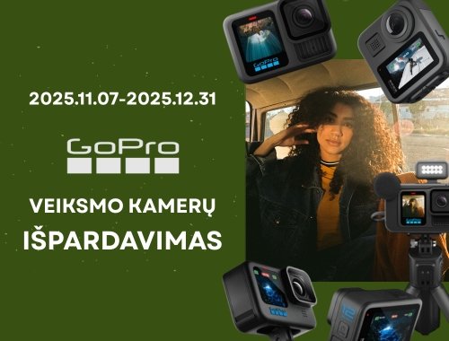 GoPro IŠPARDAVIMAS