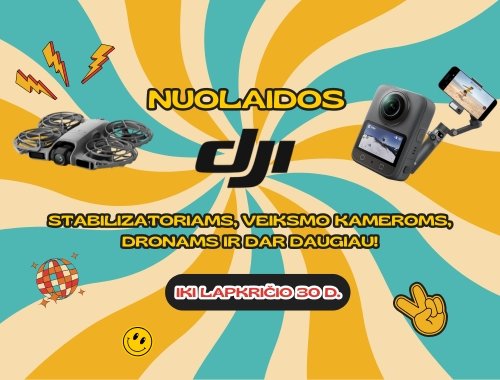 DJI NUOLAIDOS iki lapkričio 30 d. ✨🚁🔥⏳