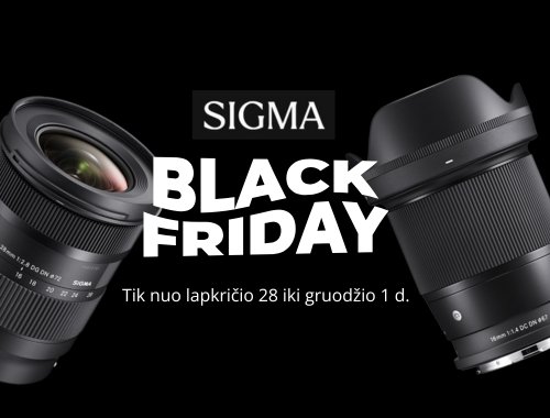 SIGMA Black Friday Išpardavimas ❗❗❗ Tik iki gruodžio 1 d. ⏰