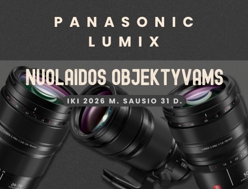 ❄️ Panasonic Lumix OBJEKTYVŲ žiemos IŠPARDAVIMAS ❄️