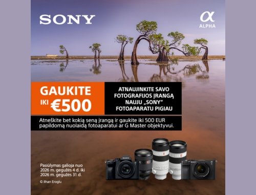 ♻️📸 Atsinaujink savo fotoaparatą su Trade-in akcija! 💸🔥 Papildomos nuolaidos net iki 500 € 🎯