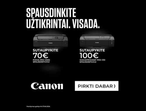 🖨️ Nuolaidos atrinktiems Canon spausdintuvams! ✅