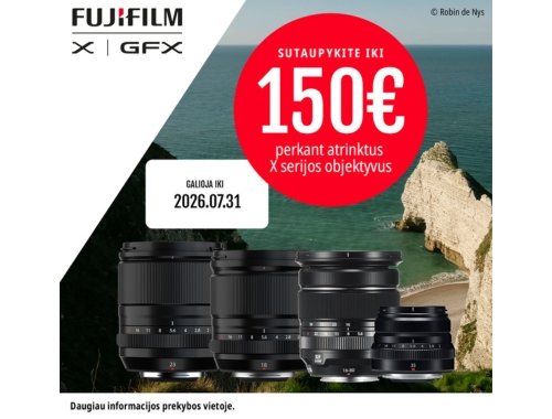Fujifilm objektyvų vasaros akcija 🏖️📸💰