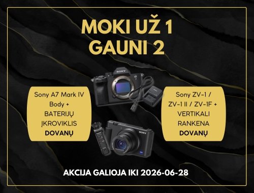 Sony akcija: MOKI UŽ 1, GAUNI 2 🎁