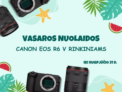 ☀️ VASAROS NUOLAIDOS Canon EOS R6 V rinkiniams 📸
