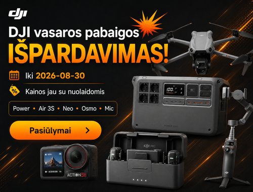 💥 DJI vasaros pabaigos išpardavimas 💥