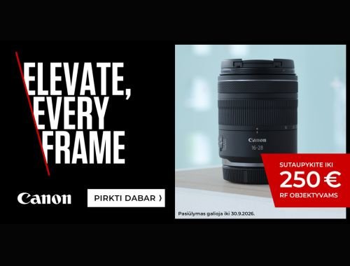 📸 Canon RF objektyvai – PIGIAU! Tik iki 09.30